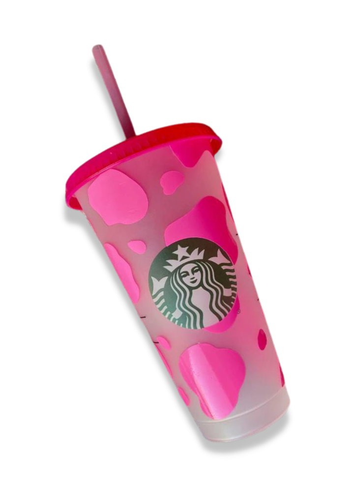 Strawberry Cow Starbucks Cup Strawberry Milk Tumbler Pink Cow 