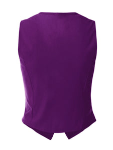 Charlene Purple Cropped Vest