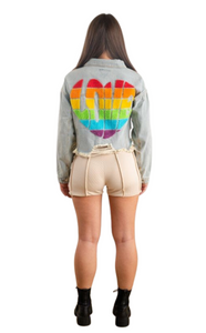 LOVE Pride Denim Jacket